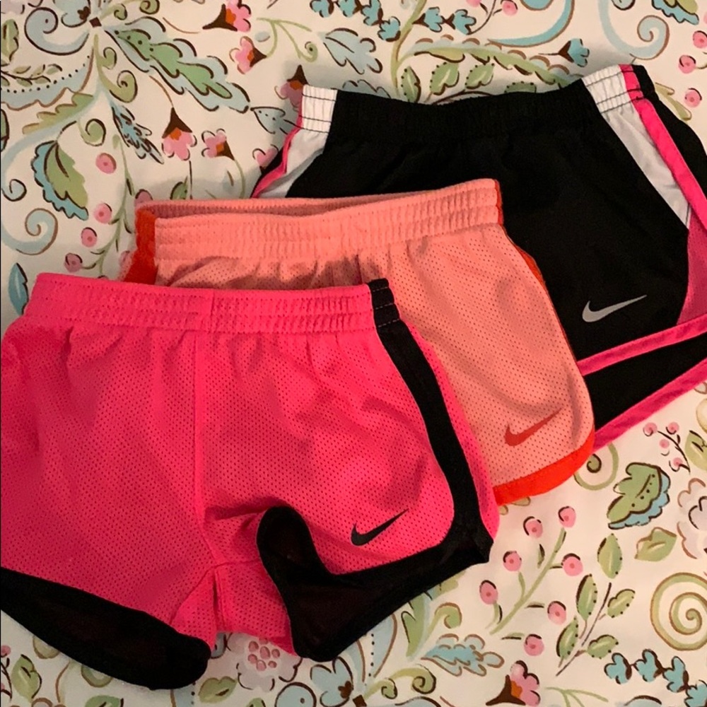 3 pairs of Nike toddler girls shorts
